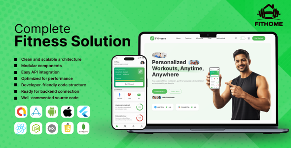 FitHome | Workout Platform With Flutter App