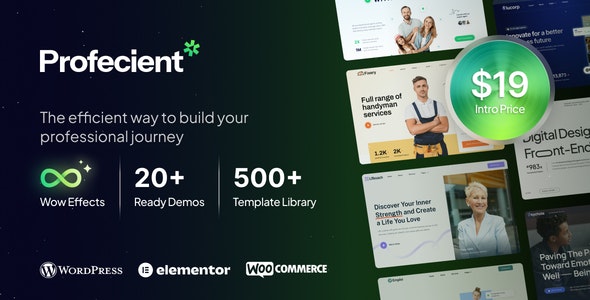 Profecient – Multipurpose Elementor Business & WooCommerce WordPress Theme 1.2.0
