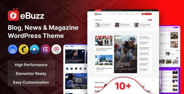 ebuzz – Blog, News & Magazine WordPress Theme