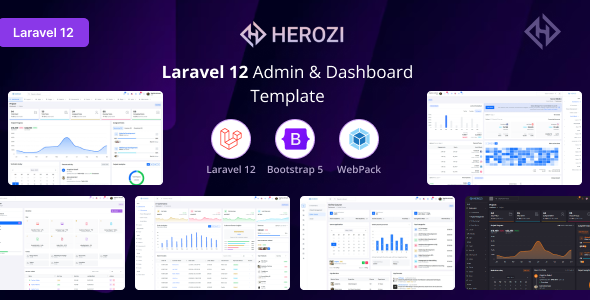 Herozi – Laravel Admin & Dashboard Template