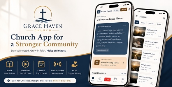 Grace Haven – Church Mobile App With Laravel Backend (Flutter)