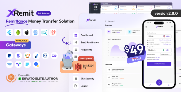 XRemit – Remittance Money Transfer Full Solution 2.8.0
