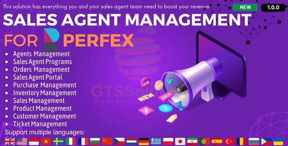 Sales Agent Management module for Perfex CRM 1.0.5