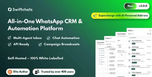 Swiftchats – SaaS enabled Whatsapp marketing tool with chat bots. [Extended Version] 3.3