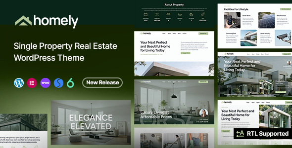 Homely – Single Property and Apartment WordPress Theme