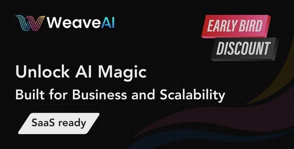 WeaveAI SAAS – AI Chat, Image, Video, Audio, Code / 65+ Models Available 2.5