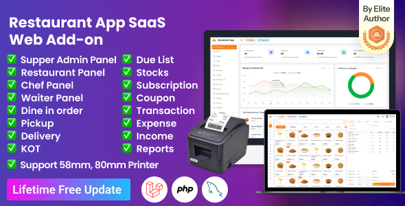 Restaurant App SaaS Web Add-on 2.4