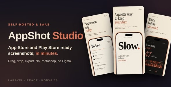 AppShot Studio — App Store & Play Store Screenshot Generator (SaaS + Self-Hosted)