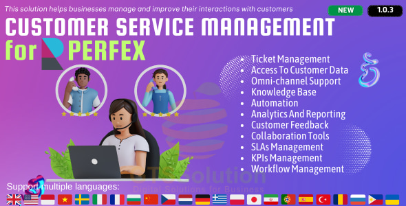 Customer Service Management module for Perfex CRM 1.0.3