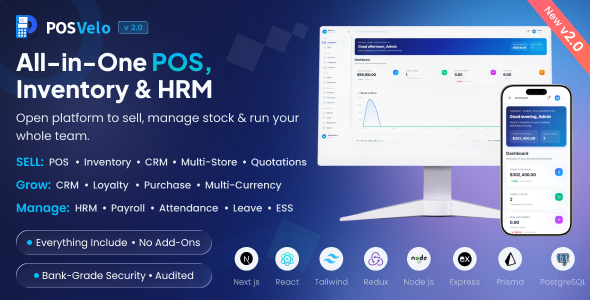 POSVelo – Multi-Tenant SaaS POS with Inventory, HRM, and Payroll