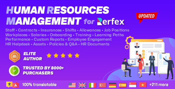 Human Resources Management (HRM) & Workforce Automation module for Perfex CRM 2.6.3