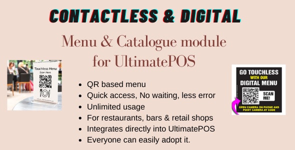 Digital Product catalogue & Menu module for UltimatePOS (With SaaS compatible) 3.2