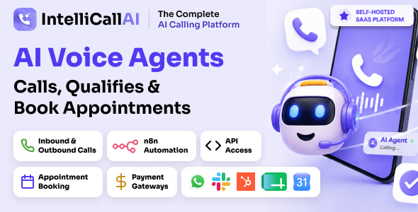 IntelliCall AI – AI Voice Agents for Lead Automation, Appointment Booking & Call Campaigns SaaS 10.0