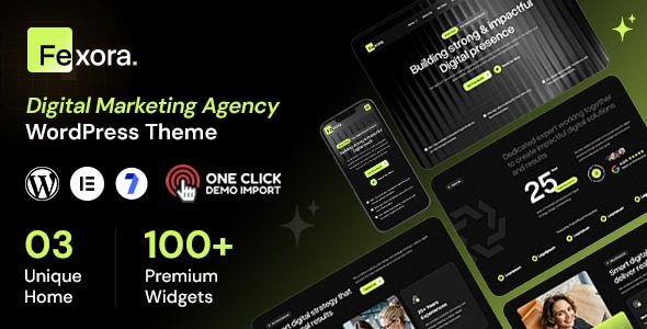 Fexora – Digital Marketing Agency WordPress Theme