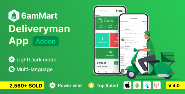 6amMart – Delivery Man App 4.0