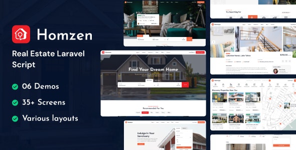 Homzen – Laravel Real Estate Agency Portal Multilingual 1.3.9
