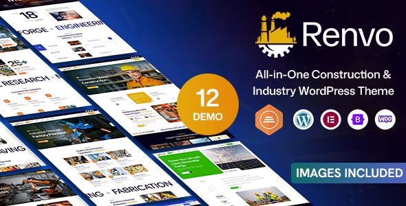 Renvo – Construction, Factory, Industry & Architecture WordPress Theme 1.7