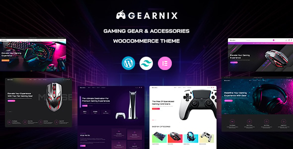 Gearnix – Gaming Gear & Accessories Tailwind CSS WooCommerce Theme 1.1.2