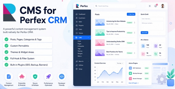 PolyCMS – CMS & Website Builder Module for Perfex CRM 1.2.1