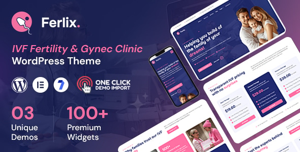 Ferlix – IVF, Pregnancy & Maternity Healthcare WordPress Theme 1.0.3
