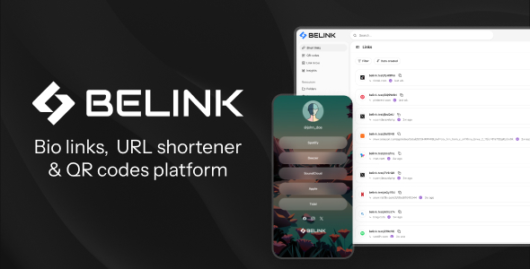 BeLink – Bio Link & URL Shortener Platform 4.0