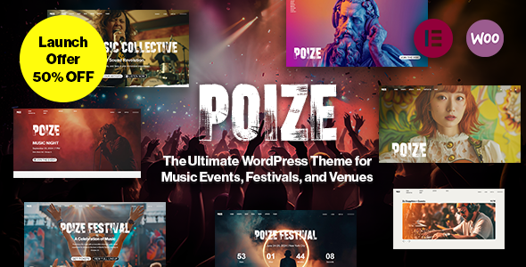 Poize – WordPress Theme for Music Events, Festivals & Venues 1.0.98