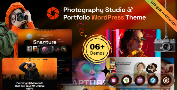 Snapture – Photography Studio & Portfolio WordPress Theme