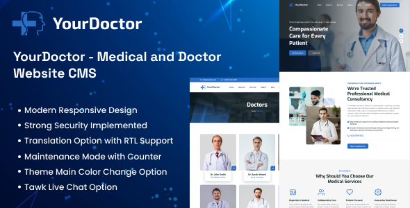 Yourdoctor – Medical and Doctor Website CMS 2.2