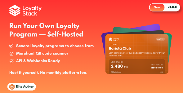 Loyalty Stack – Customer Loyalty & Rewards SaaS | Cards, Vouchers, API & White Label 1.3.0