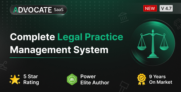 Advocate SaaS – Legal Practice Management