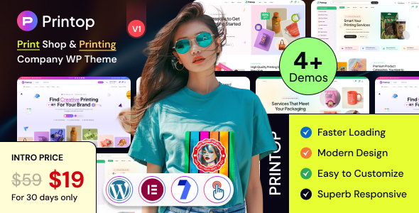 Printop – Print Shop & Printing Company WordPress Theme