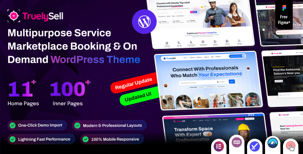 TruelySell – Service Marketplace, Booking & On Demand WordPress Theme 1.2.8