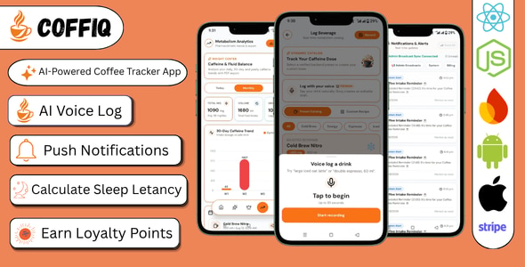Coffiq | AI-Powered Coffee Tracker React Native App