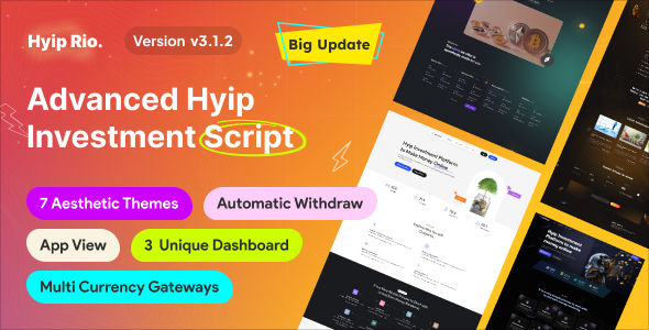 Hyip Rio – Advanced Hyip Investment Scheme With Ranking System and Automatic Withdraw 3.1.2