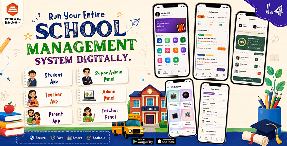 DTCampus – School & College Management System Flutter App for Android & iOS with Laravel Admin Panel  1.4