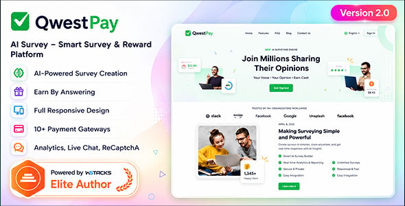 QwestPay – AI Survey Generator & Reward Platform 2.0