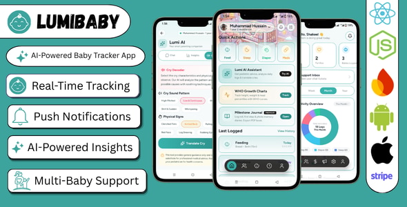 LumiBaby | AI-Powered Baby Tracker & Admin React Native App