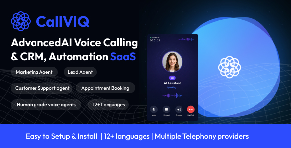 CallVIQ – AI Voice Calling & CRM SaaS for Marketing, Sales, Support & Lead Automation 2.0