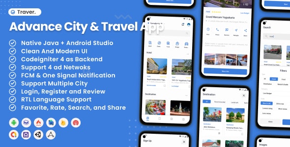 Traver – Advance City & Travel Android App 2.2