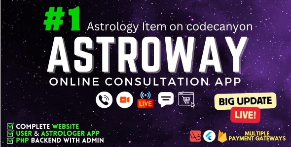 Astroway – Complete Astrology Consultation App with Chat, Calling, e-Puja, Shop & AI Chat