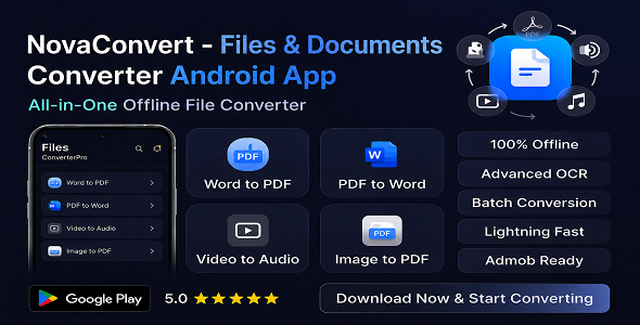 NovaConvert – Files & Documents Converter Android App