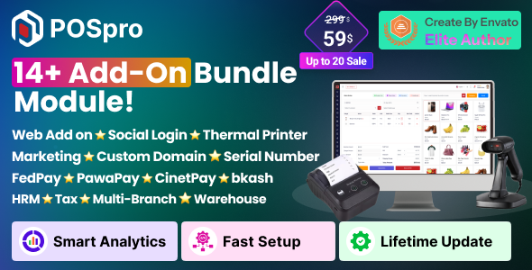 POSpro SaaS – 14+ Add-On Modules Bundle