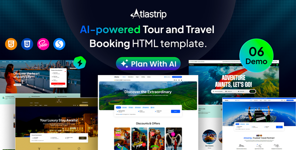 Atlastrip – Tour and Travel Booking HTML Template