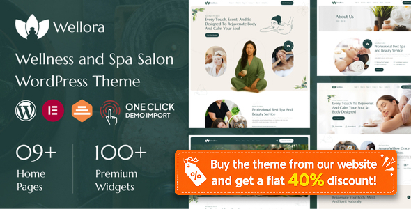 Wellora – Wellness and Spa Salon WordPress Theme 1.3