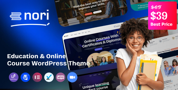 Nori – Online Courses & Education WordPress Theme 1.0.2