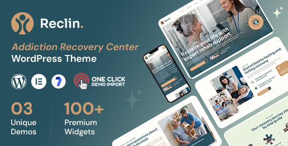 Reclin – Rehab Center WordPress Theme 1.0.3