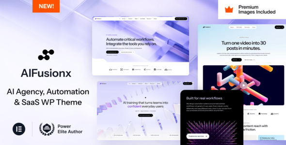 AI FusionX – AI Agency Tech & SaaS WordPress Theme