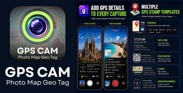 GPS Cam | Map Geo Tag Mobile App