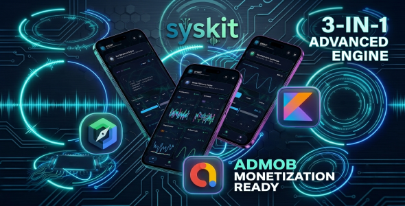 SysKit | 3-in-1 System Utility & Developer Toolbox Android App with AdMob