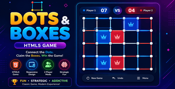 Dots & Boxes | HTML5 Strategy Puzzle Game
